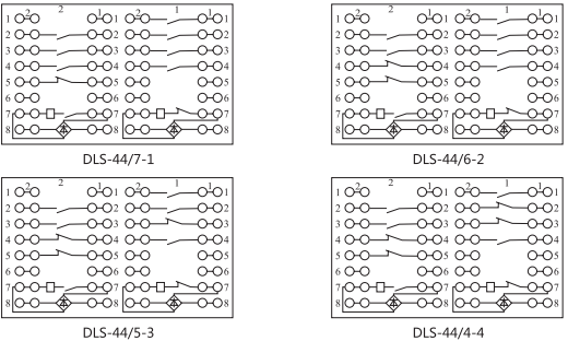 DLS-41/9-3雙位置繼電器內部連接線圖片3