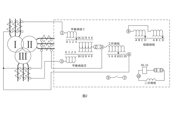 BCH-1差動繼電器制動繞組 BCH-1差動繼電器制動繞組