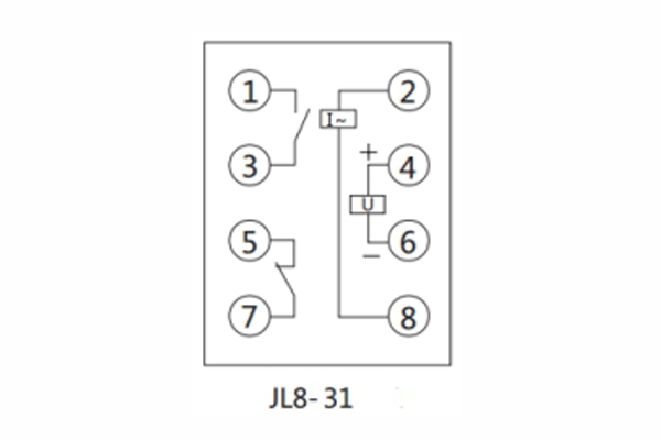 JL8-31內(nèi)部接線圖及外引接線圖（正視圖）1.jpg